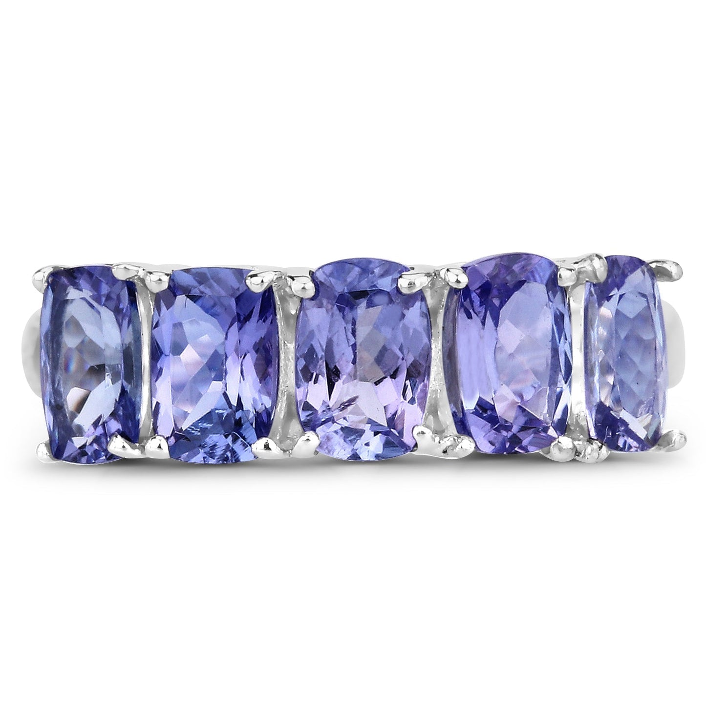 2.65 Carat Genuine Tanzanite .925 Sterling Silver Ring Bids.com