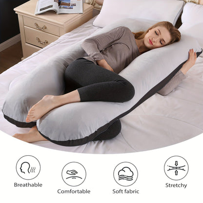 U-Shaped Maternity Pillow – Full Body Support DailySale