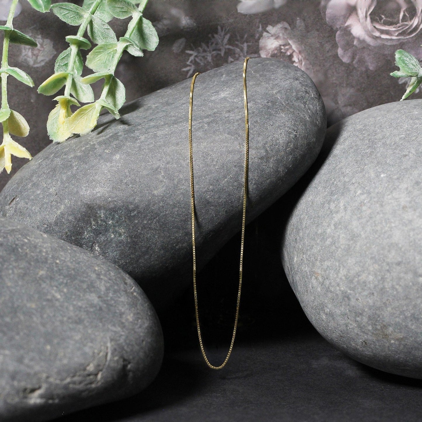 14k Yellow Gold Classic Box Chain 0.45mm Bids.com