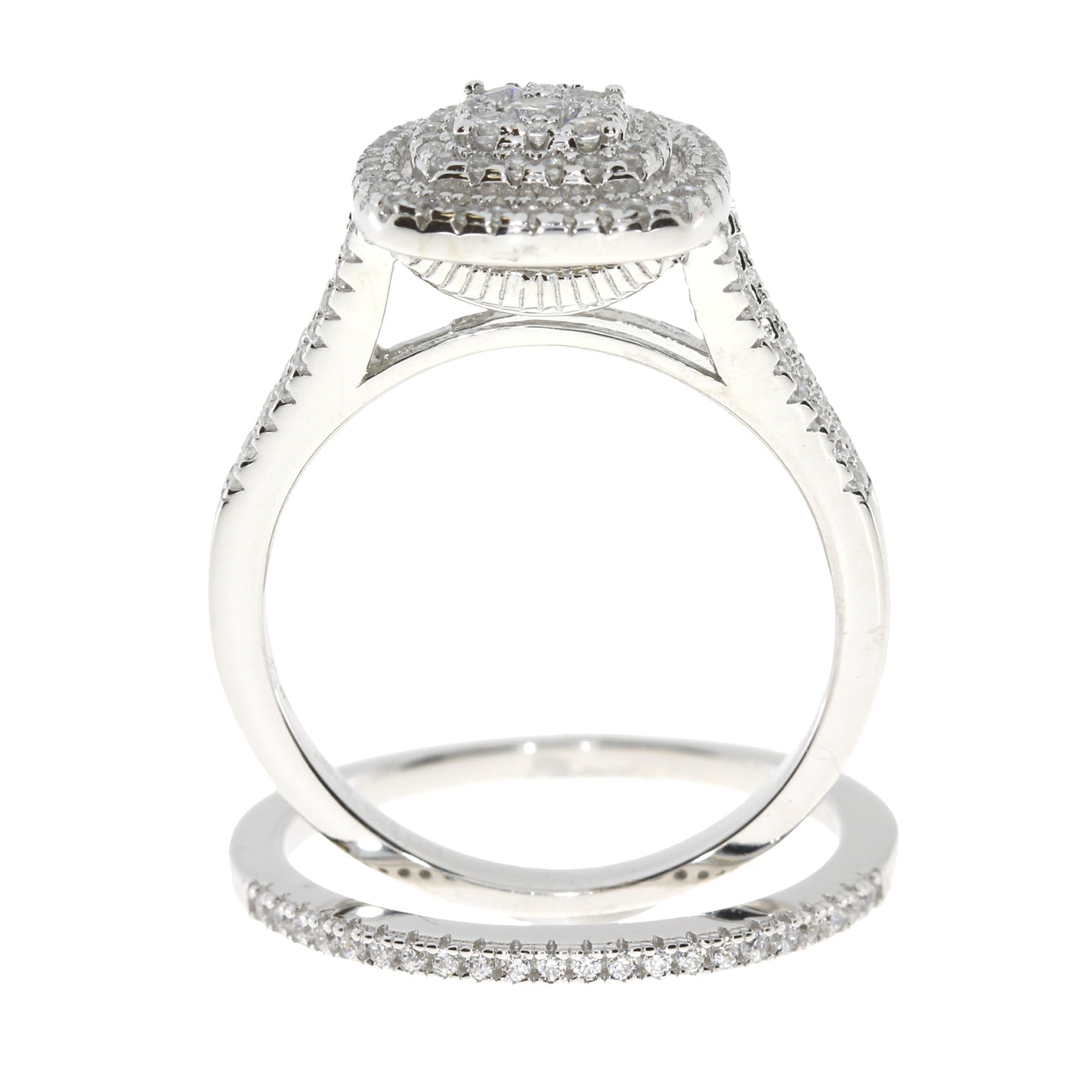 Genuine Cubic Zirconium CZ SS Bridal Sterling Silver Bids.com
