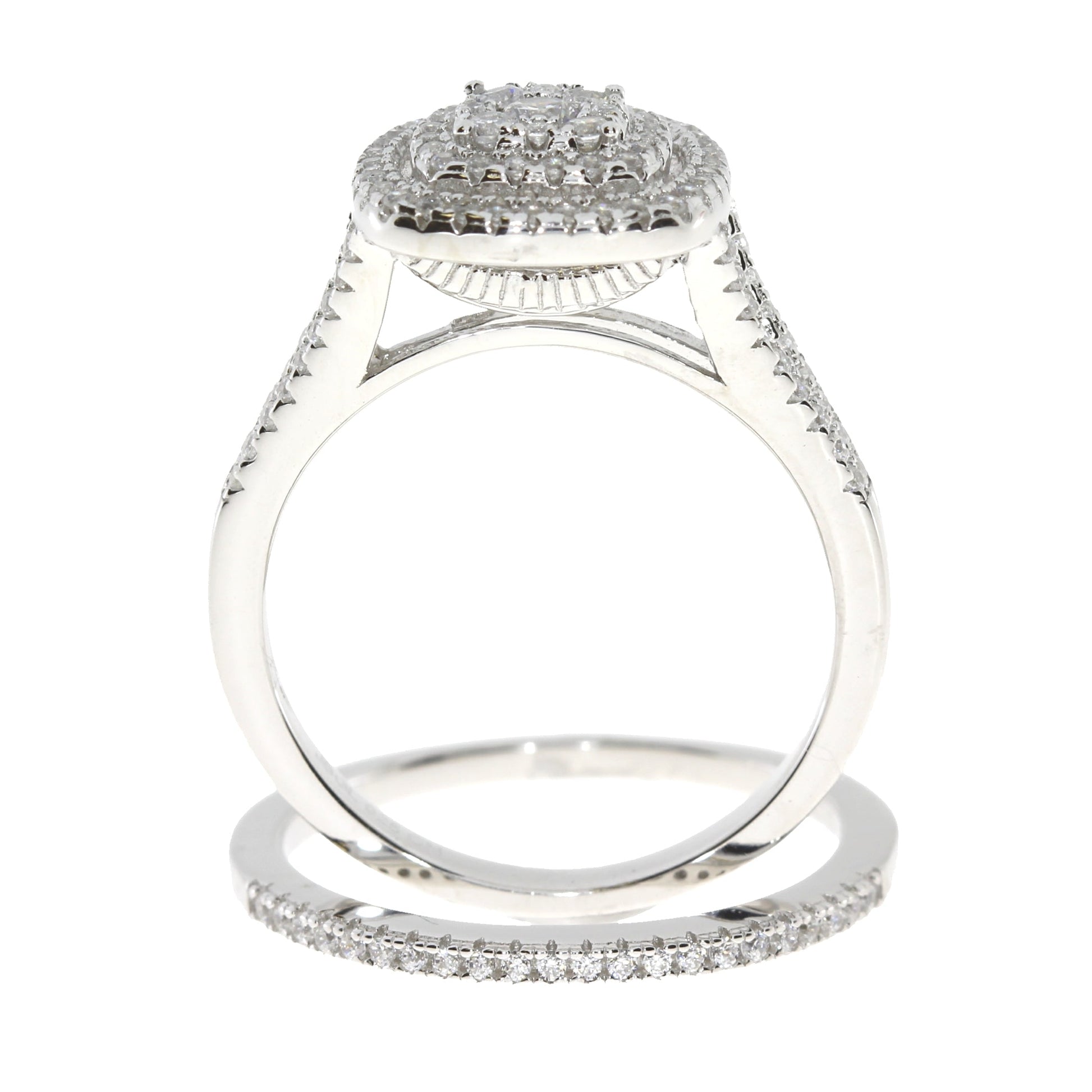 Genuine Cubic Zirconium CZ SS Bridal Sterling Silver Bids.com