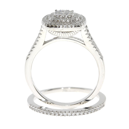 Genuine Cubic Zirconium CZ SS Bridal Sterling Silver Bids.com