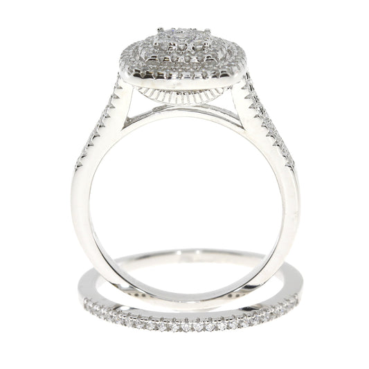 Genuine Cubic Zirconium CZ SS Bridal Sterling Silver Bids.com