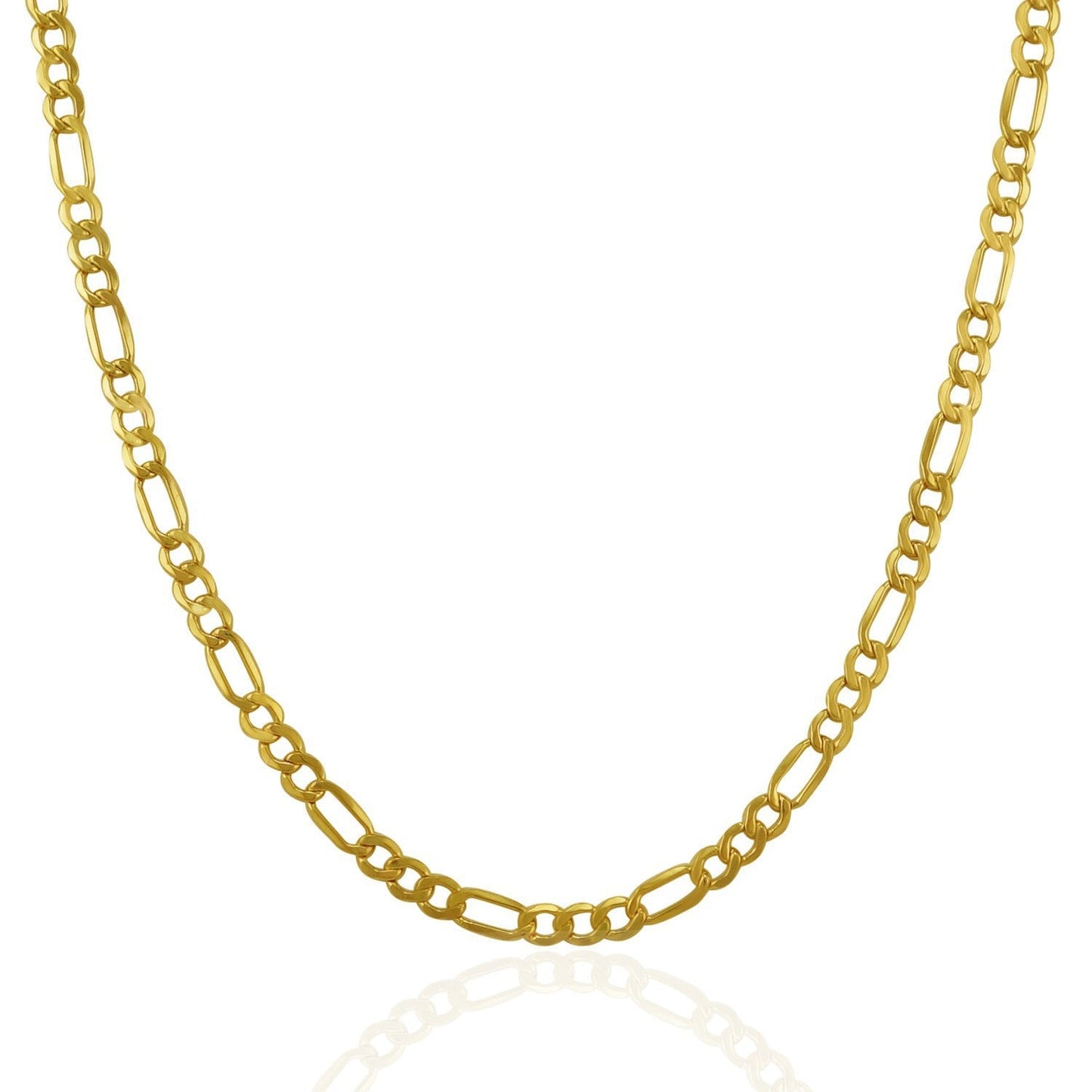 3.5mm 14k Yellow Gold Lite Figaro Chain Bids.com