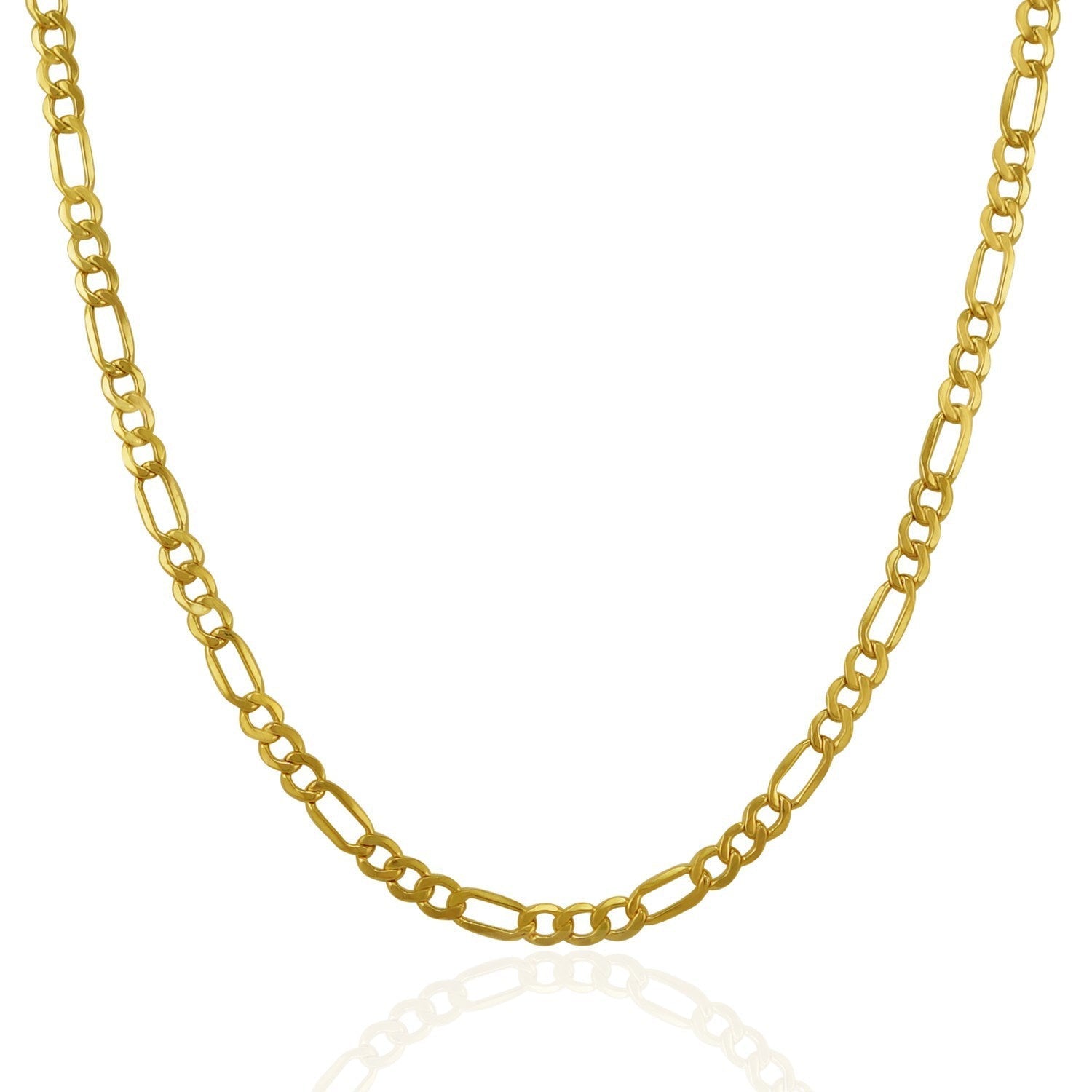 3.5mm 14k Yellow Gold Lite Figaro Chain Bids.com