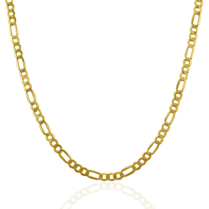 3.5mm 14k Yellow Gold Lite Figaro Chain Bids.com