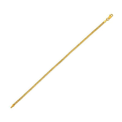 14k Yellow Gold Bismark Chain (2.50 mm) Bids.com