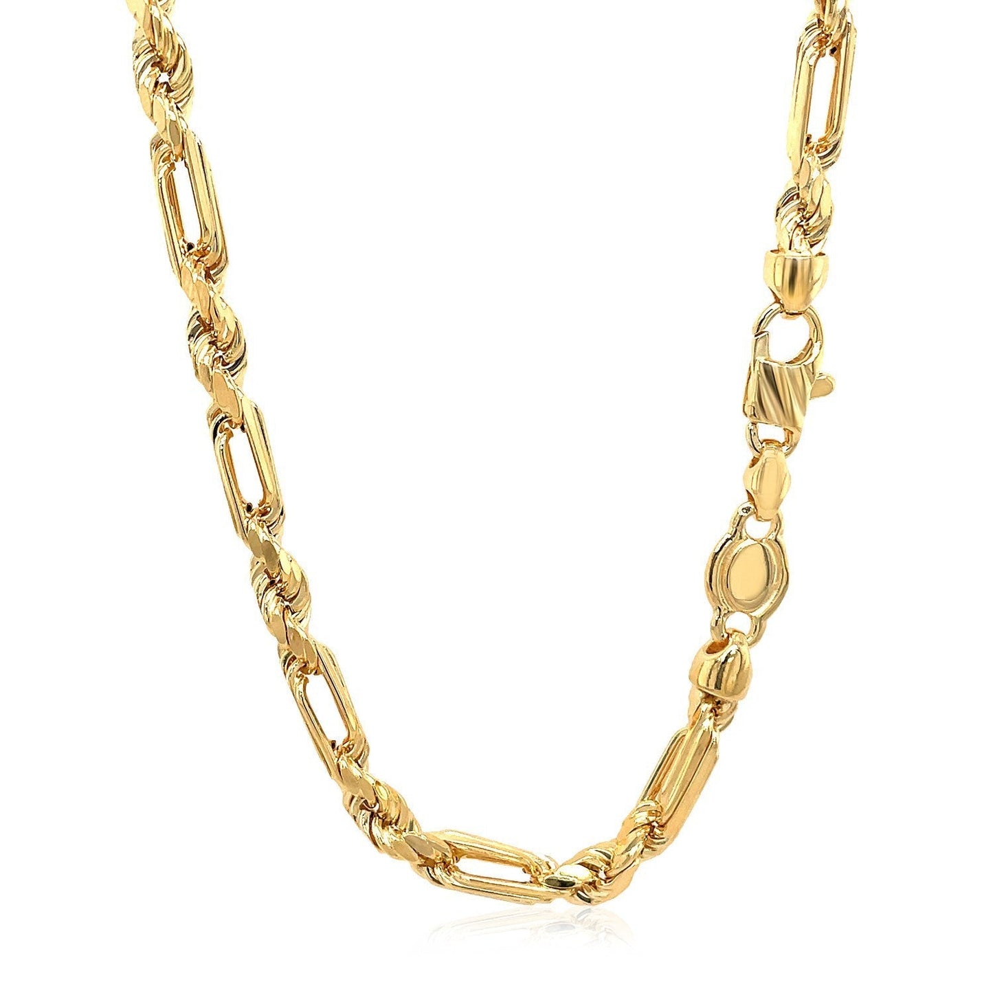 14k Yellow Gold Figaro Chain Necklace Bids.com