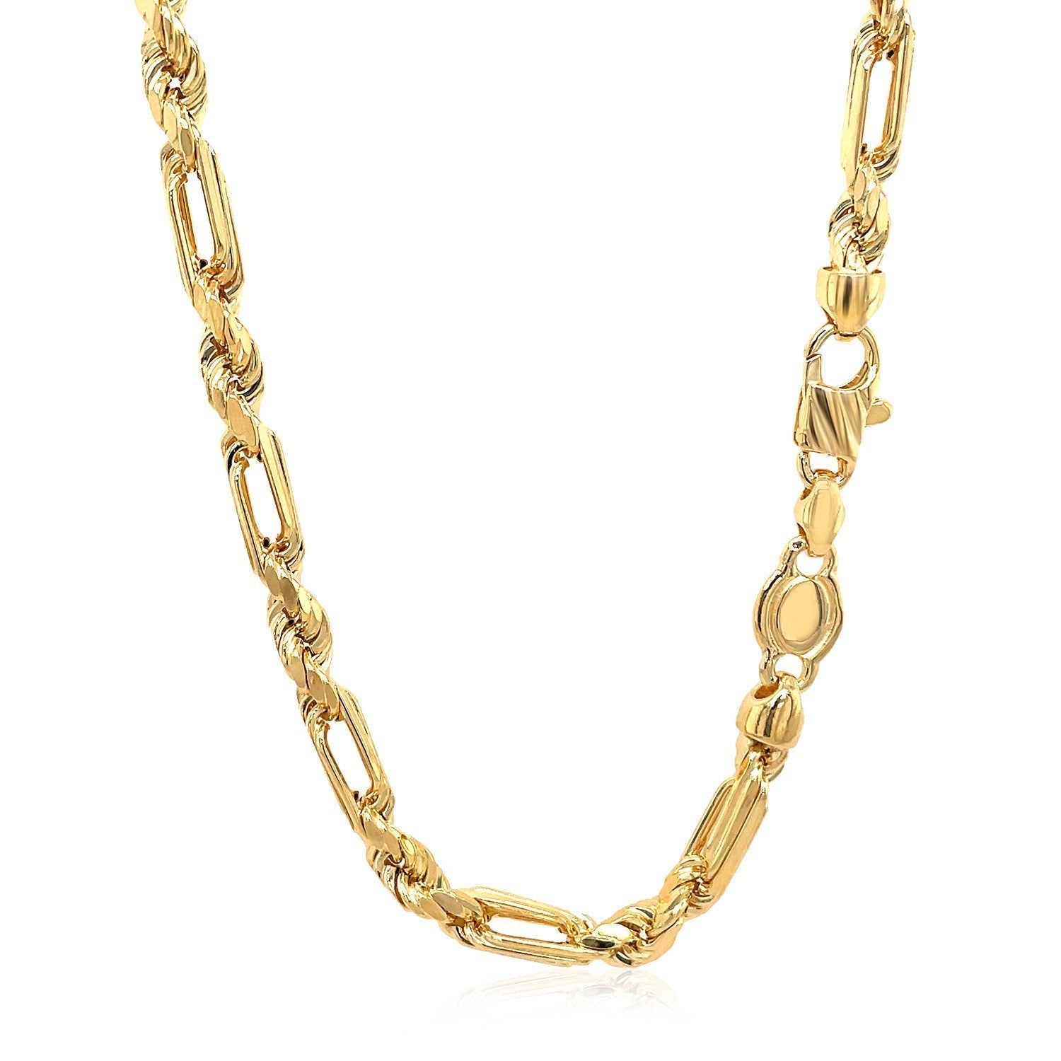 14k Yellow Gold Figaro Chain Necklace Bids.com