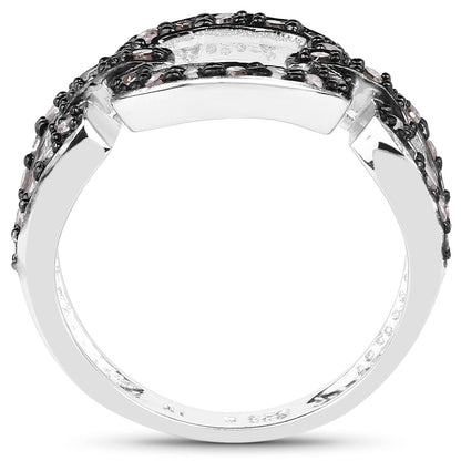 0.32 Carat Genuine Champagne Diamond .925 Sterling Silver Ring Bids.com