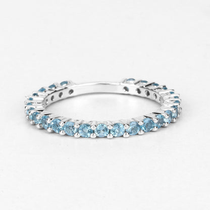 0.94 Carat Genuine Swiss Blue Topaz .925 Sterling Silver Ring Bids.com