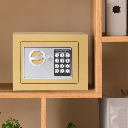 Compact Digital Safe Box – Keypad & Key Access DailySale