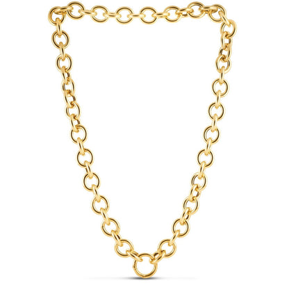 14k Yellow Gold Round Link Chain Necklace Bids.com