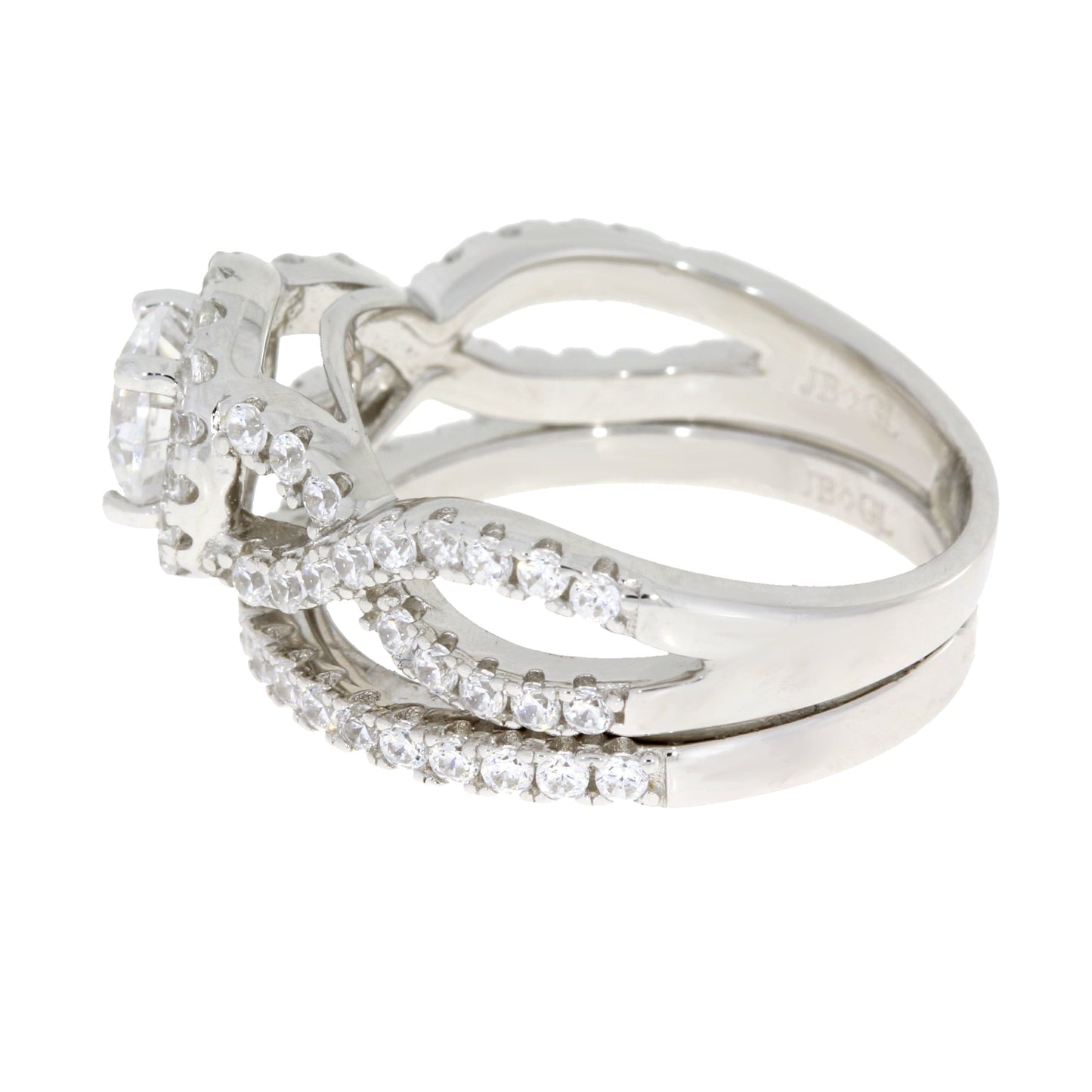 Natural Cubic Zirconium CZ SS Bridal Sterling Silver Bids.com
