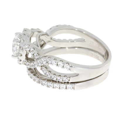 Natural Cubic Zirconium CZ SS Bridal Sterling Silver Bids.com