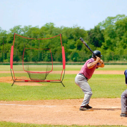 7x7ft Training Net with Bow Frame Carrying Bag for Solo Team Training DailySale