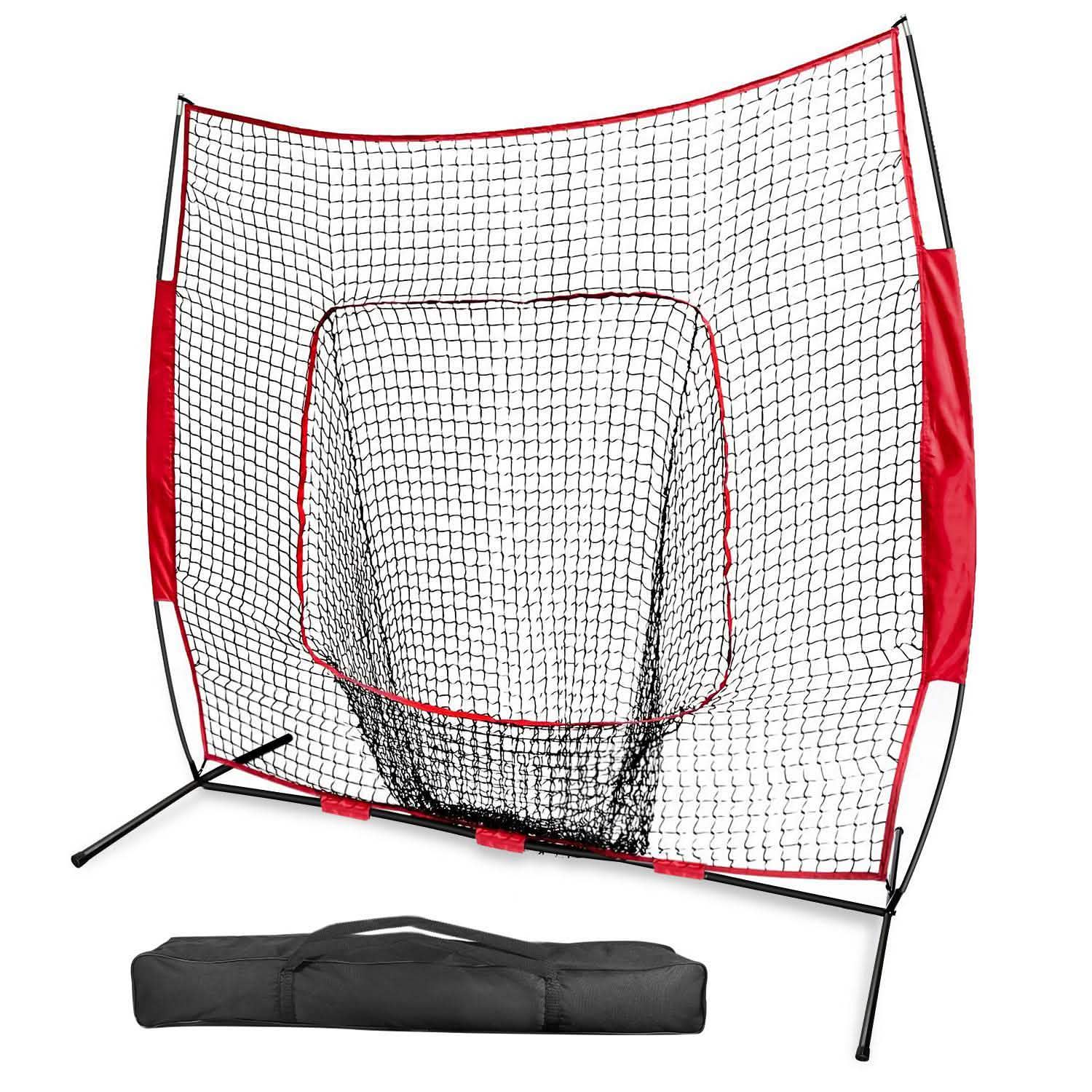 7x7ft Training Net with Bow Frame Carrying Bag for Solo Team Training DailySale