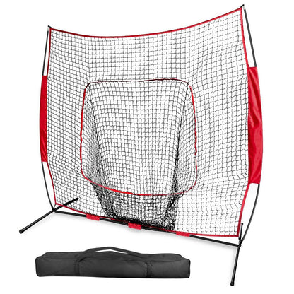 7x7ft Training Net with Bow Frame Carrying Bag for Solo Team Training DailySale