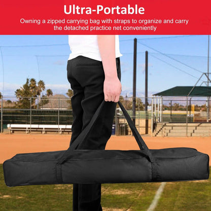 7x7ft Training Net with Bow Frame Carrying Bag for Solo Team Training DailySale