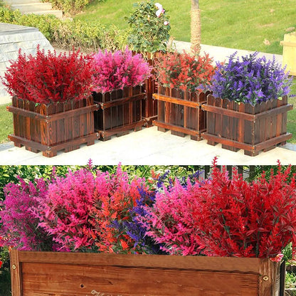 8 Bundles Artificial Lavender Plastic Flower Decorations DailySale
