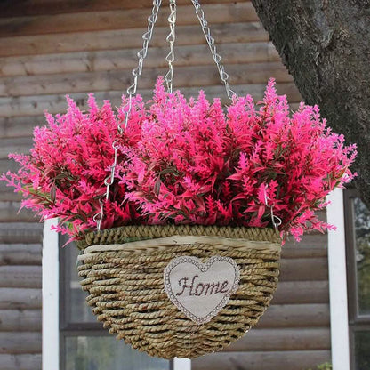 8 Bundles Artificial Lavender Plastic Flower Decorations DailySale