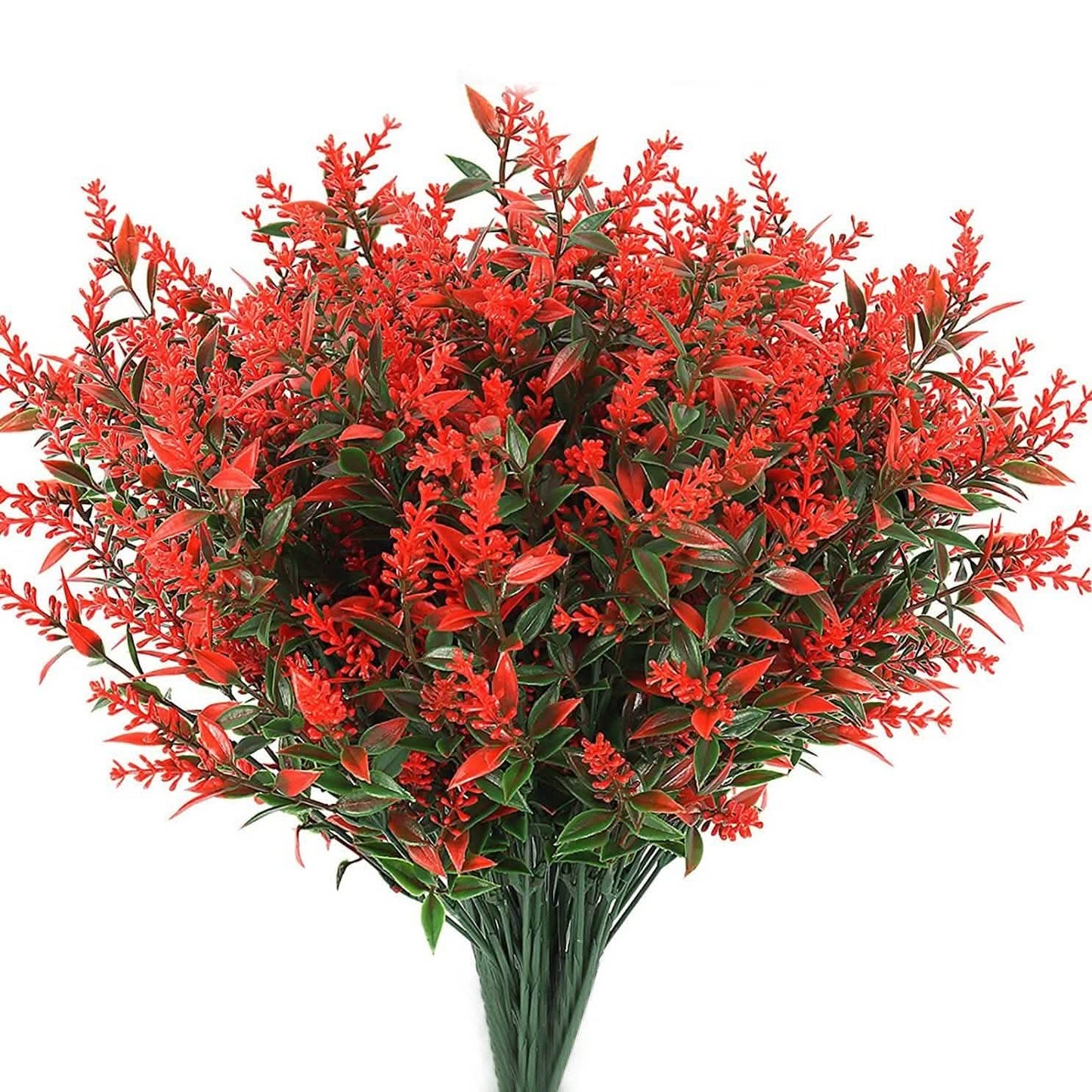 8 Bundles Artificial Lavender Plastic Flower Decorations DailySale
