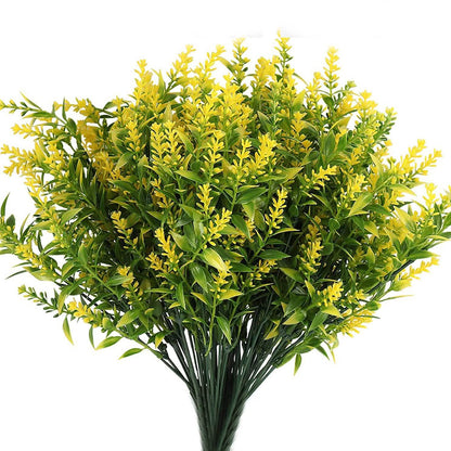 8 Bundles Artificial Lavender Plastic Flower Decorations DailySale