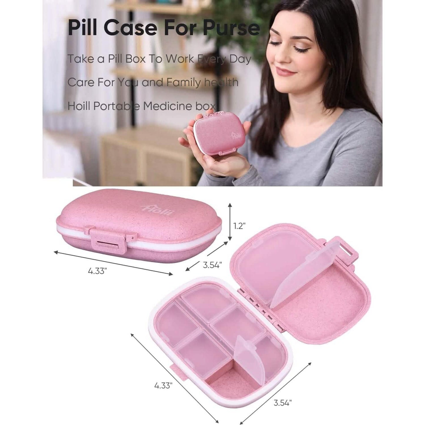 8 Compartments Travel Pill Organizer DailySale