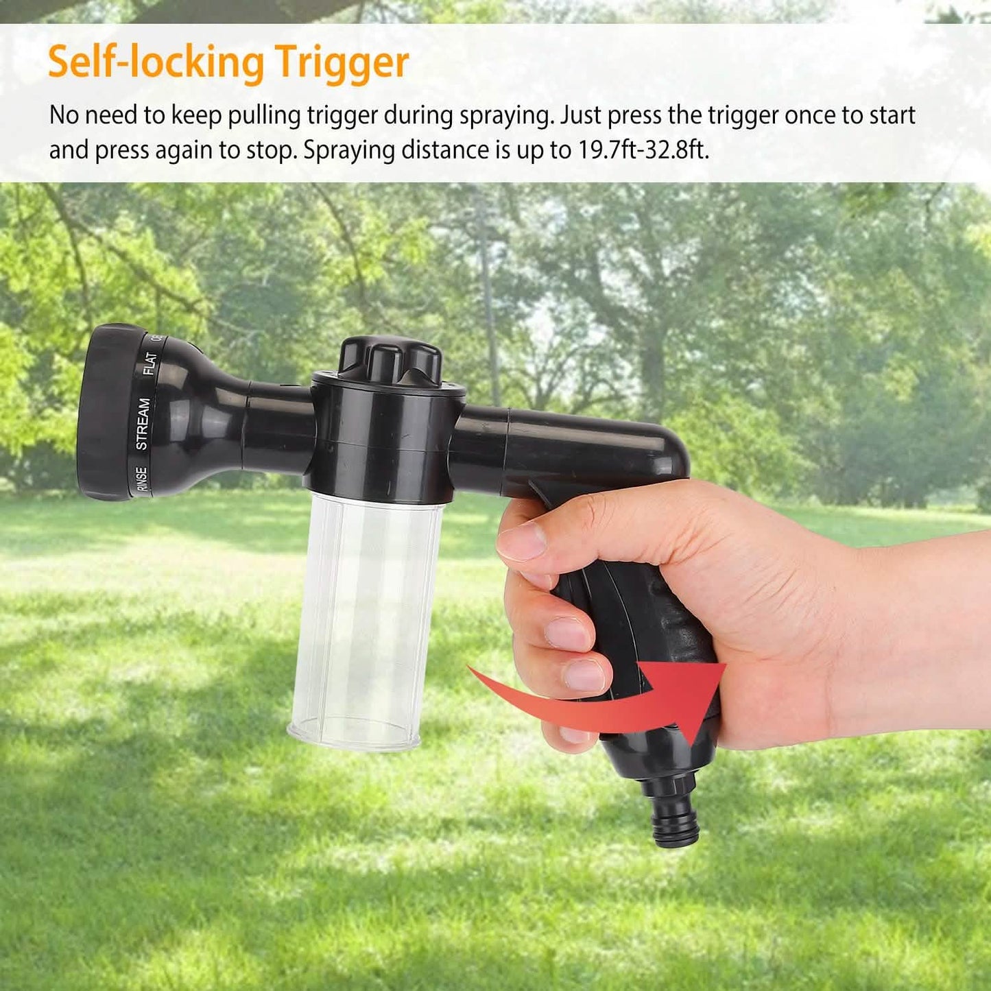 8-in-1 Foam Garden Hose Nozzle Soap Sprayer DailySale