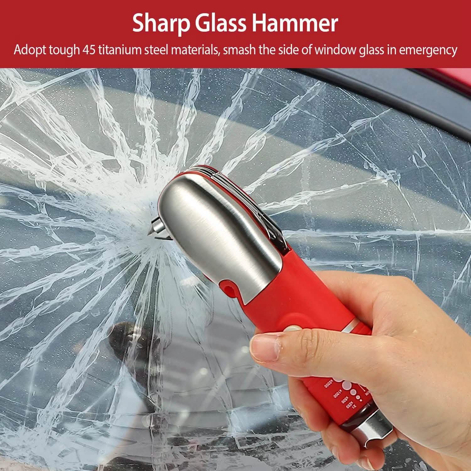 8-in-1 Multi-Tool Hammer Zoomable Emergency Flashlight DailySale