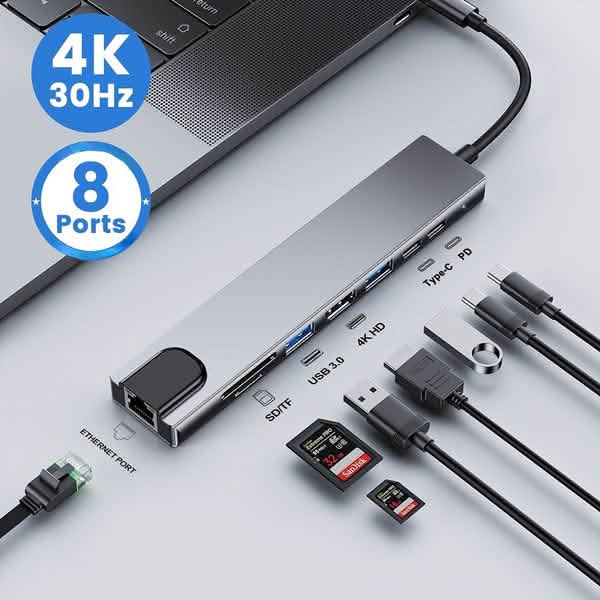 8-in-1 USB 3.0 Hub DailySale