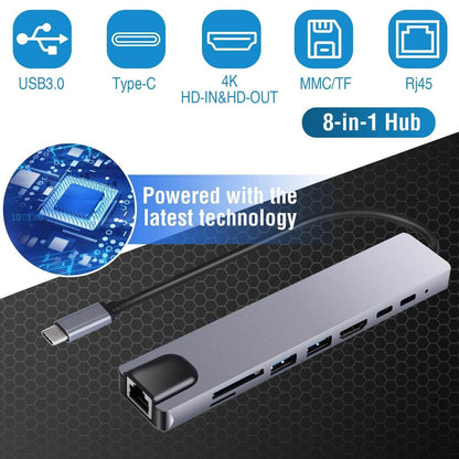 8-in-1 USB Hub Adapter with Ethernet DailySale