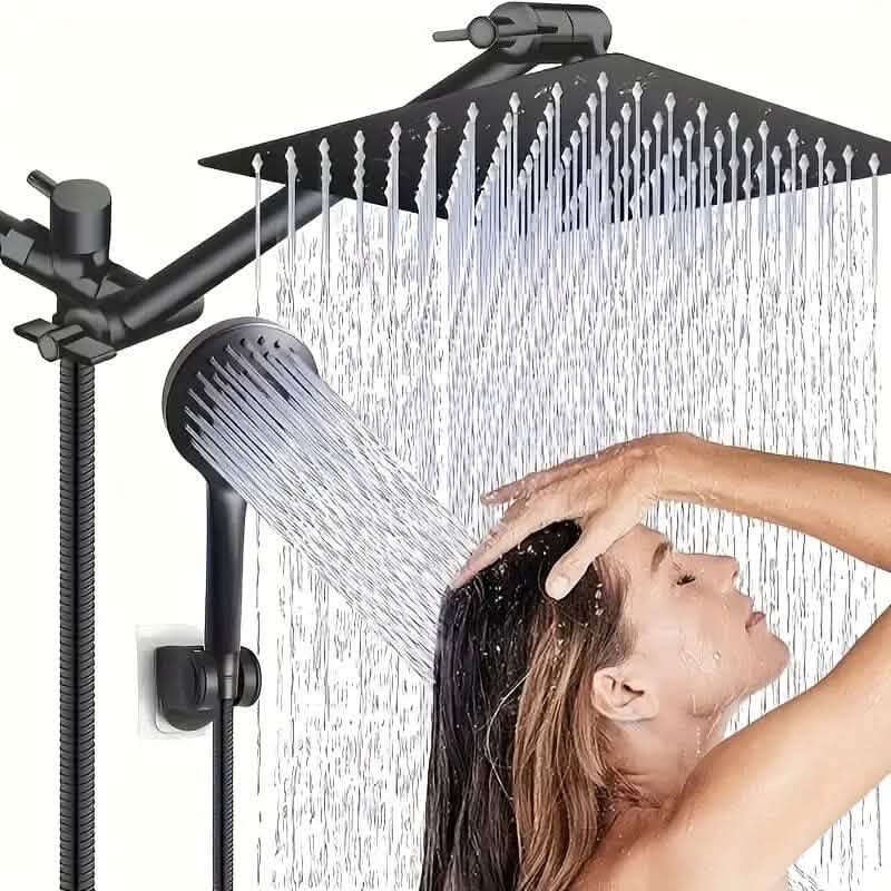 8-Inch High Pressure Showerhead with 11-Inch Adjustable Extension Arm DailySale