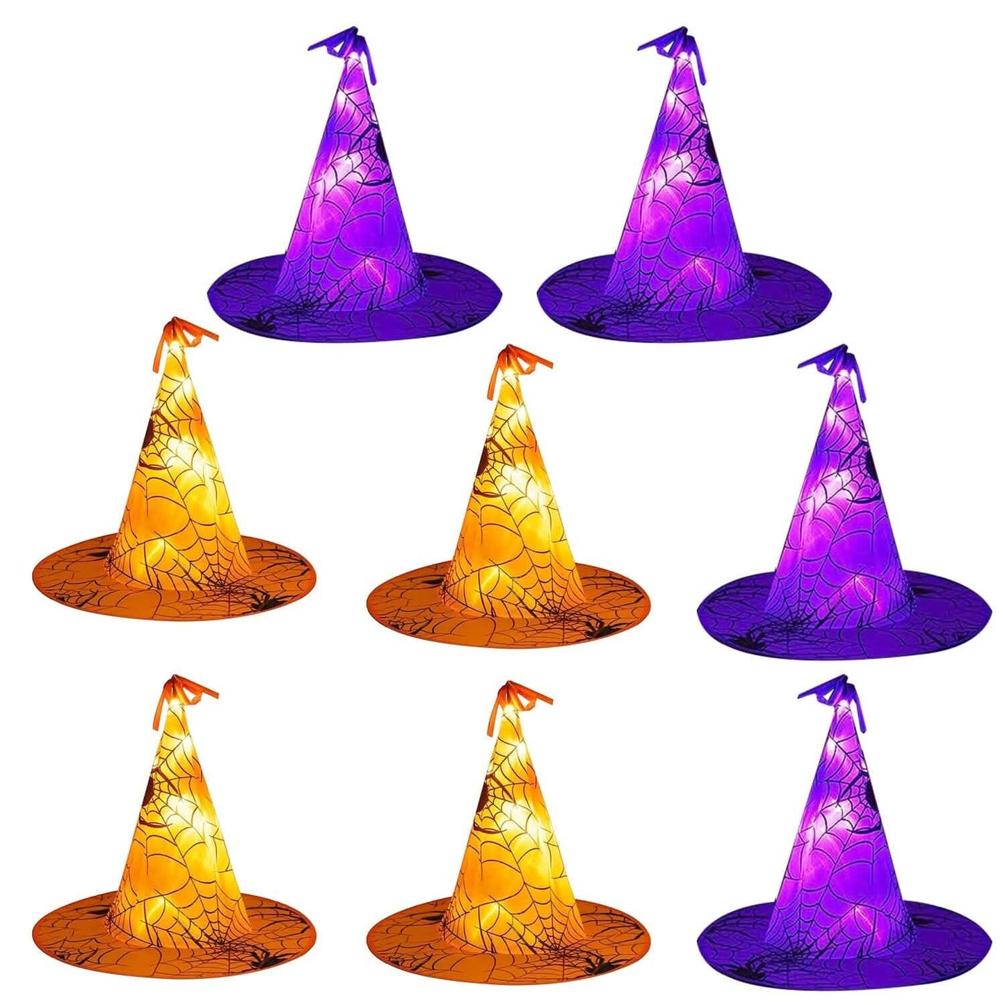 8-Pack: 13ft Witch Hat Hanging String LED Light DailySale