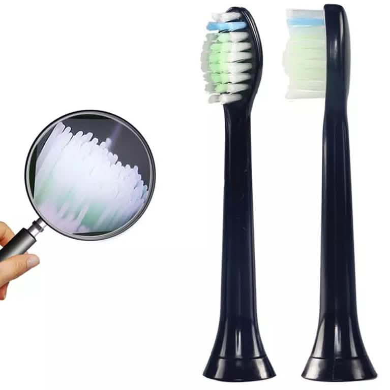 8-Pack: Black Replacement Electric Toothbrush Heads for Philips Sonicare DailySale