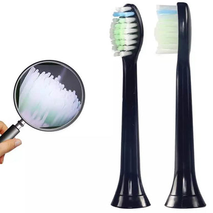 8-Pack: Black Replacement Electric Toothbrush Heads for Philips Sonicare DailySale