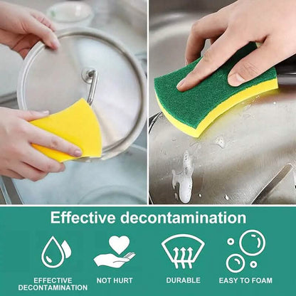 8-Pack: Double-Sided Multifunctional Cleaning Sponge DailySale