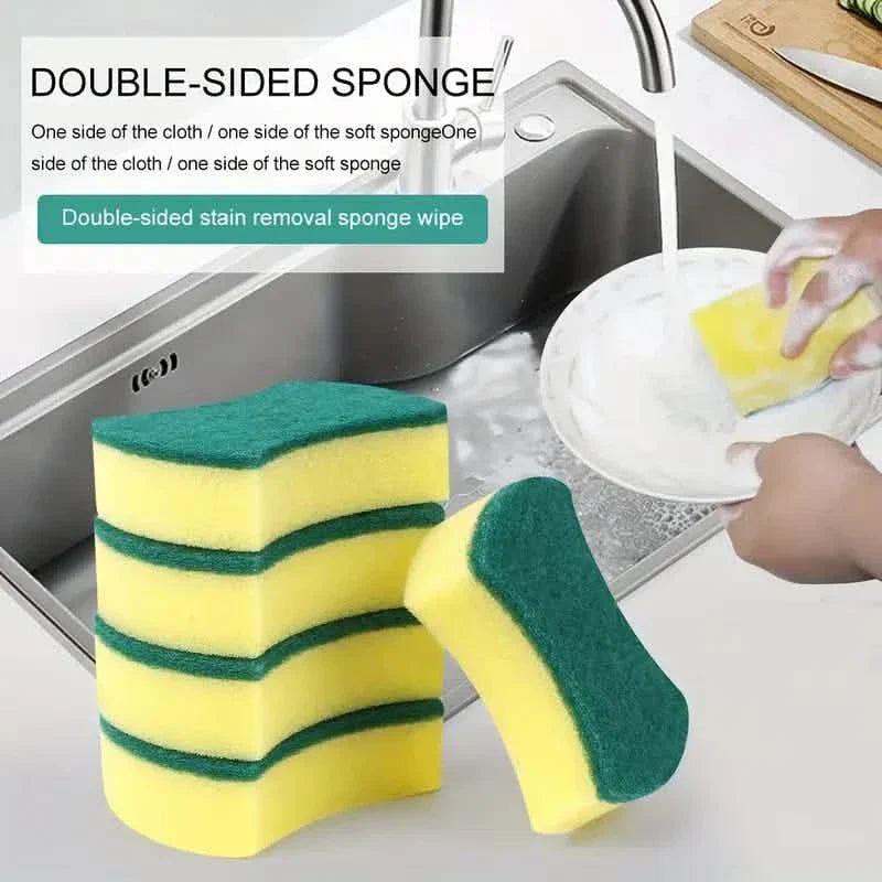 8-Pack: Double-Sided Multifunctional Cleaning Sponge DailySale