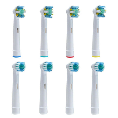 8-Pack: Generic Oral-B Braun Electric Toothbrush Heads Replacement Round Soft DailySale