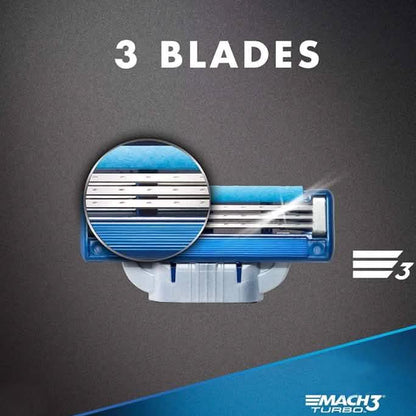 8-Pack: Gillette Mach3 Turbo Men's Razor Blades DailySale