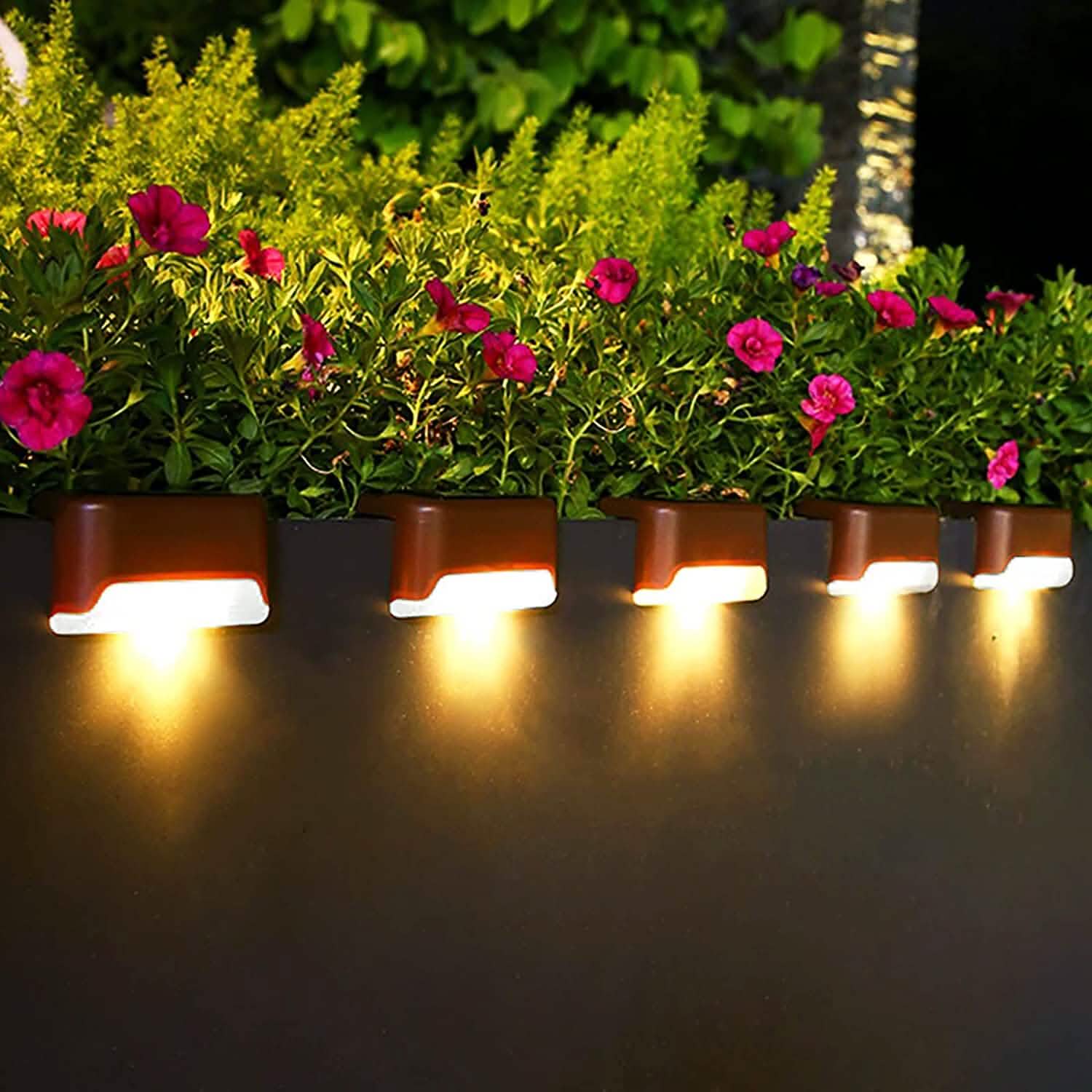 8-Pack: Solar LED Deck & Step Lights DailySale