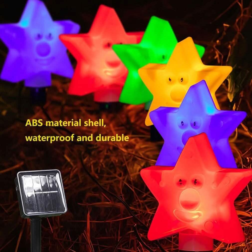 8-Pack: Solar Powered Star Lights 8 Modes Landscape Pathway Stake Lights DailySale