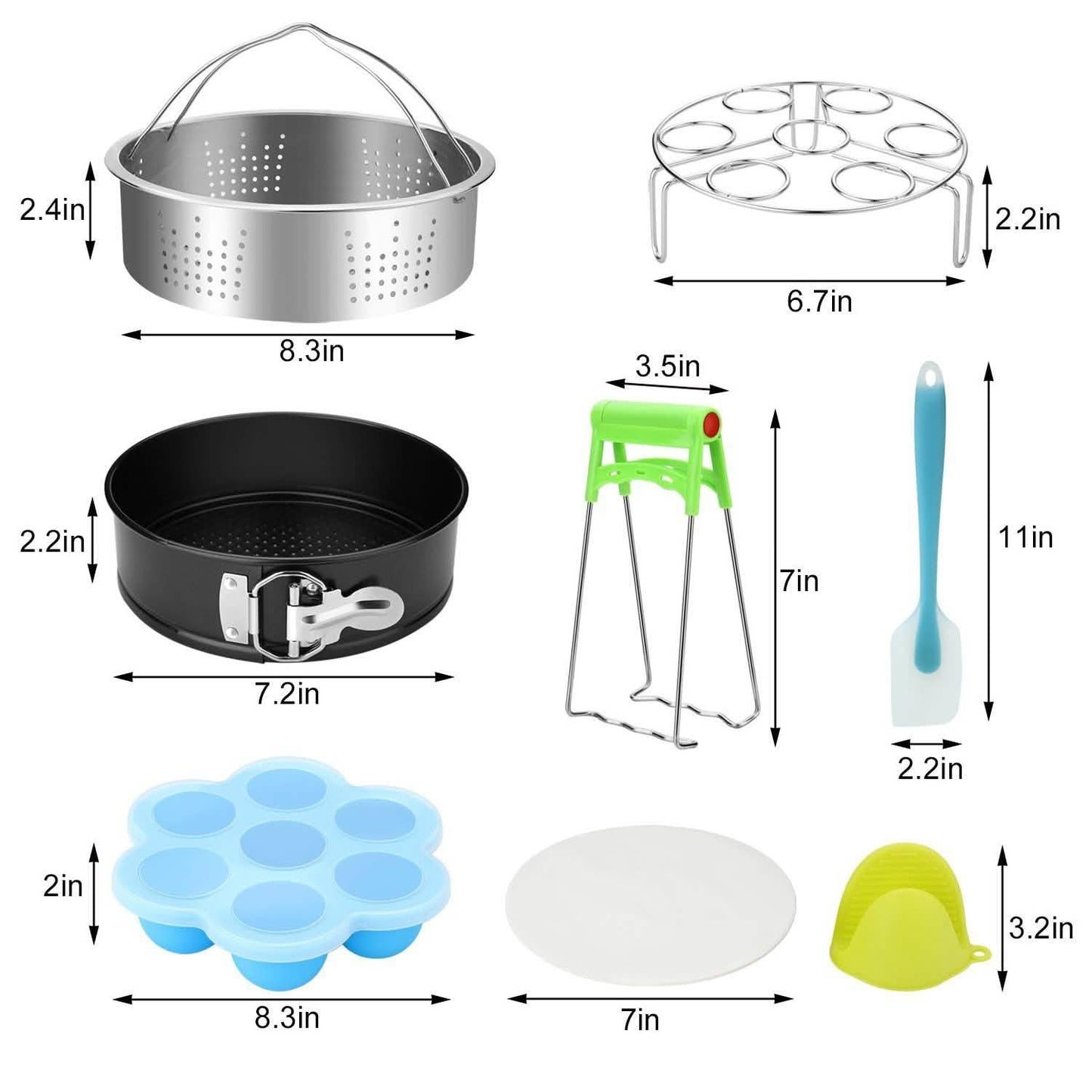 8-Pack: Steamer Basket Egg Steam Rack Camping Cooking Set DailySale