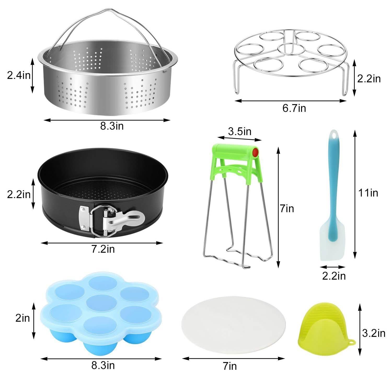8-Pack: Steamer Basket Egg Steam Rack Camping Cooking Set DailySale