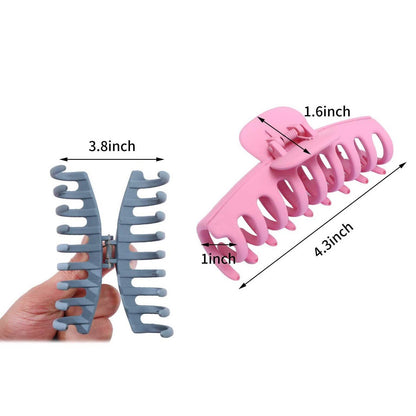 8-Pack: Women's Acrylic Large Claw Matt Hair Clips DailySale
