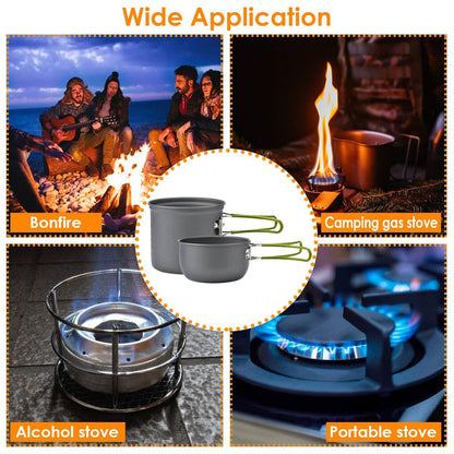 8-Piece: Camping Cooking Ware Set DailySale