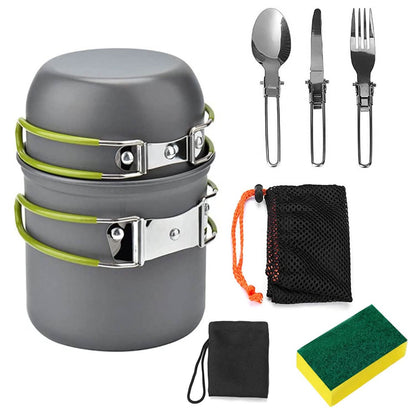 8-Piece: Camping Cooking Ware Set DailySale