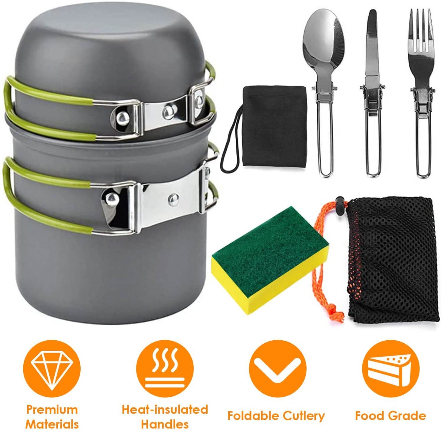 8-Piece: Camping Cooking Ware Set DailySale