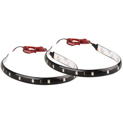 8-Piece: Flexible Waterproof LED Strip Light for Car DailySale