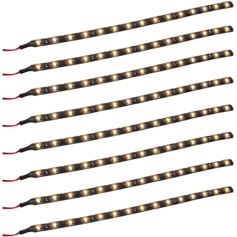 8-Piece: Flexible Waterproof LED Strip Light for Car DailySale